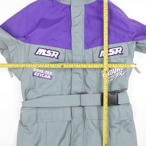 MSR Gore-Tex Kevlar Men's Grey Purple XL Motorcycle Jacket