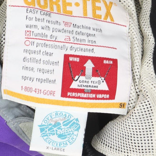 MSR Gore-Tex Kevlar Men's Grey Purple XL Motorcycle Jacket