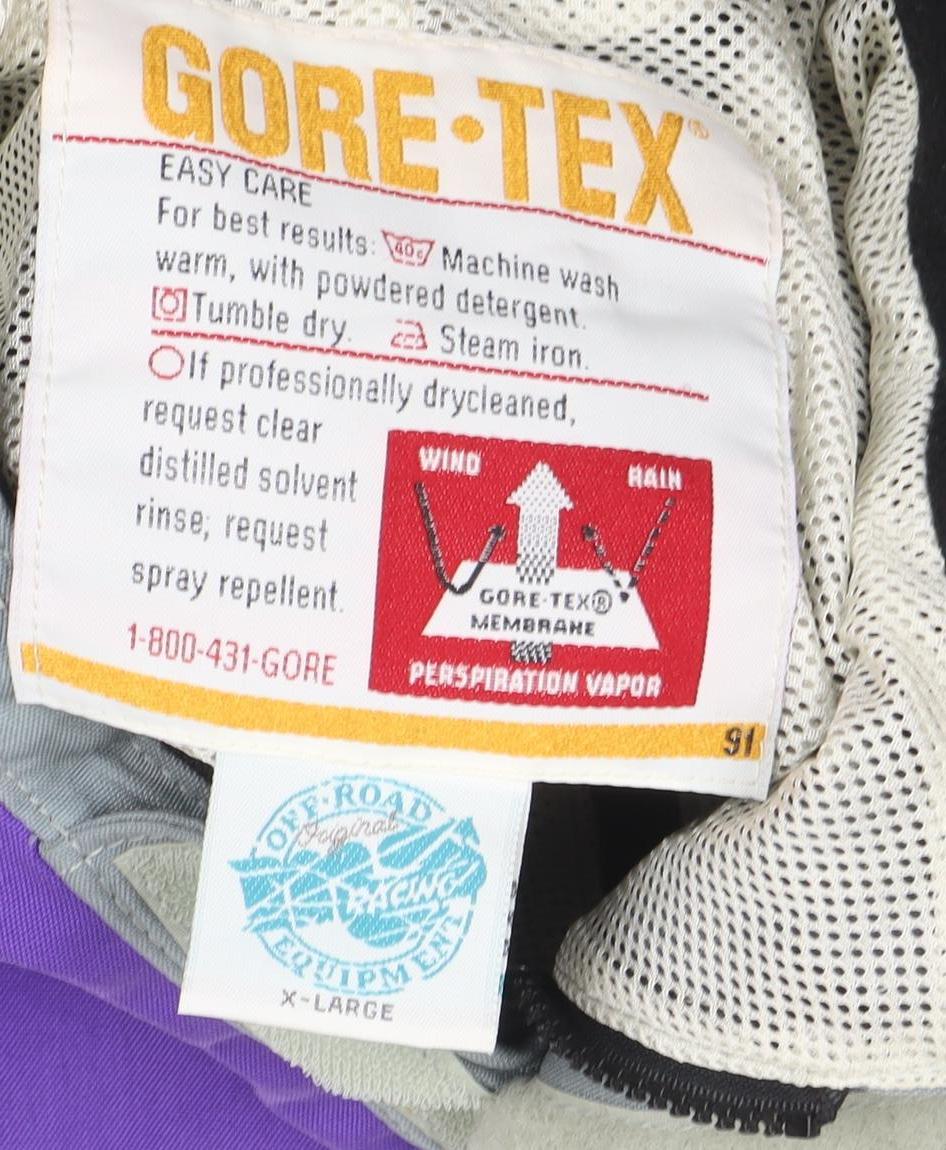 MSR Gore-Tex Kevlar Men's Grey Purple XL Motorcycle Jacket