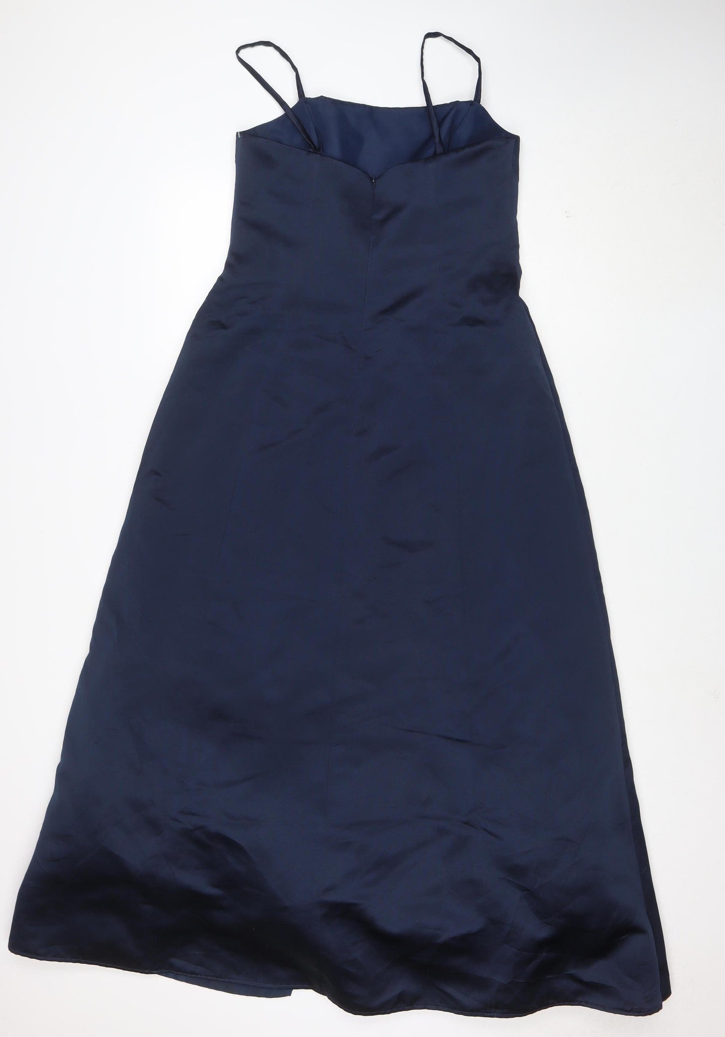 Michaelangelo Women's Blue Size 10 A-Line Beaded Formal Dress