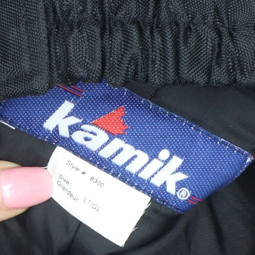 Kamik Men's Black L Waterproof Insulated Snow Pants Trousers