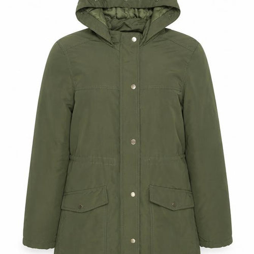 Dorothy Perkins Women Green Size 12 Hooded Parka Coat