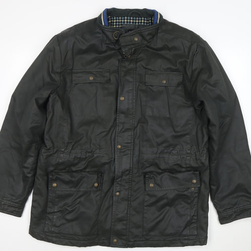 Greenwoods Mens Green XL Lined Parka Jacket with Pockets