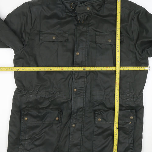 Greenwoods Mens Green XL Lined Parka Jacket with Pockets