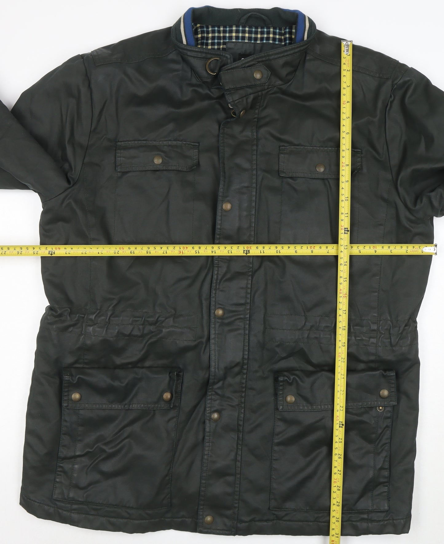 Greenwoods Mens Green XL Lined Parka Jacket with Pockets
