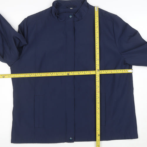 Klass Collection Women’s Blue Polyester Mid-Length Jacket Size 18