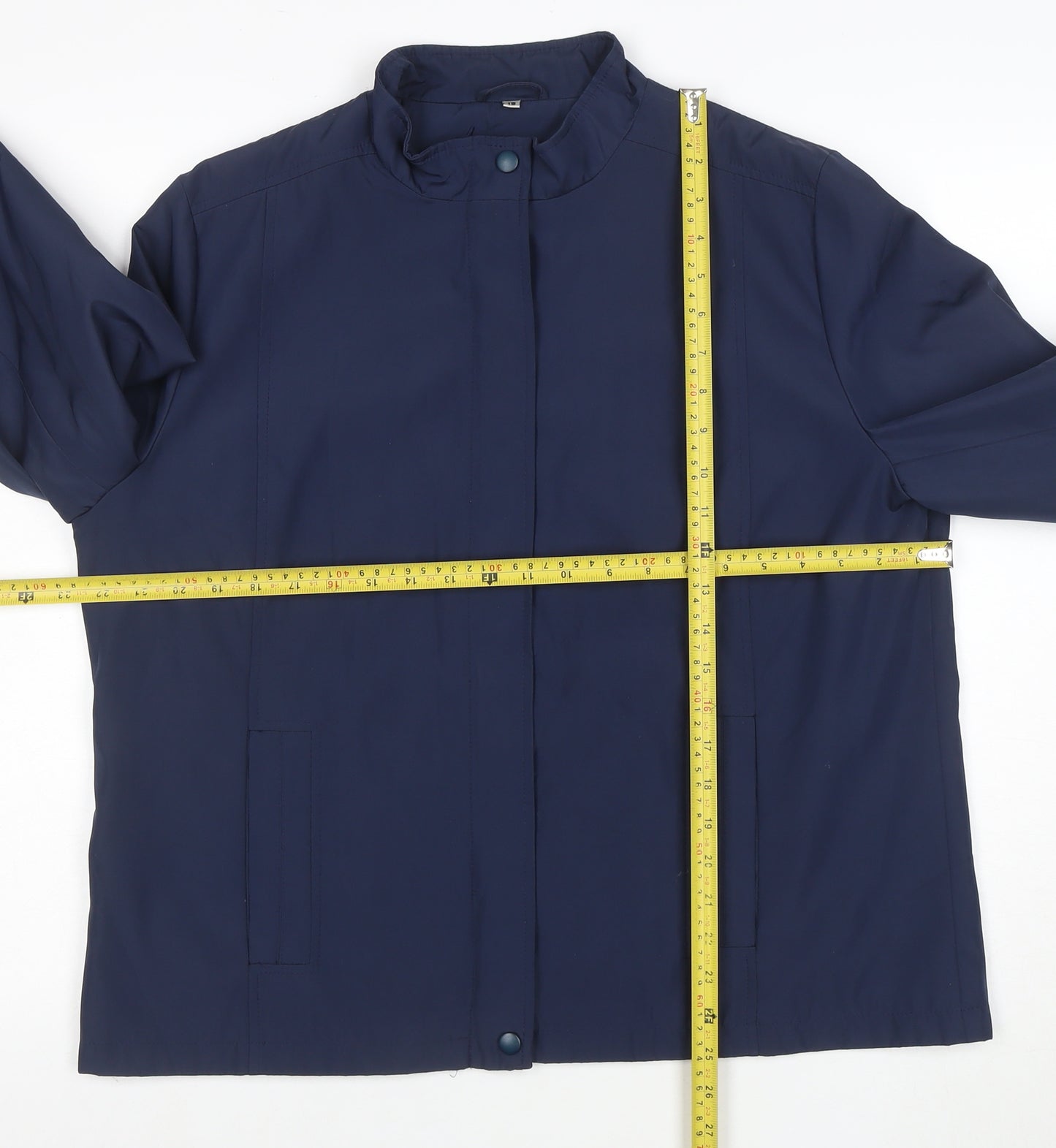 Klass Collection Women’s Blue Polyester Mid-Length Jacket Size 18
