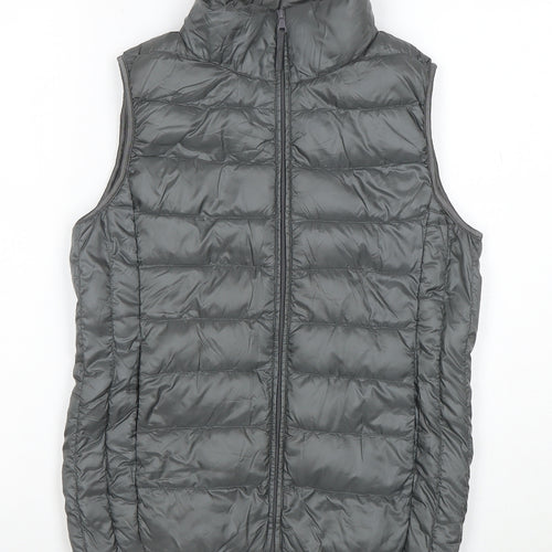 Uniqlo Women’s Grey XS Puffer Down Waistcoat Quilted Gilet