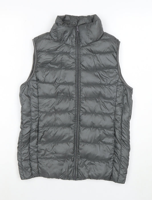 Uniqlo Women’s Grey XS Puffer Down Waistcoat Quilted Gilet