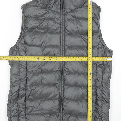 Uniqlo Women’s Grey XS Puffer Down Waistcoat Quilted Gilet