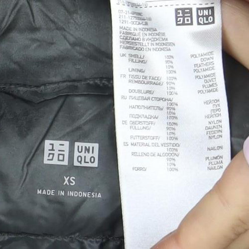 Uniqlo Women’s Grey XS Puffer Down Waistcoat Quilted Gilet