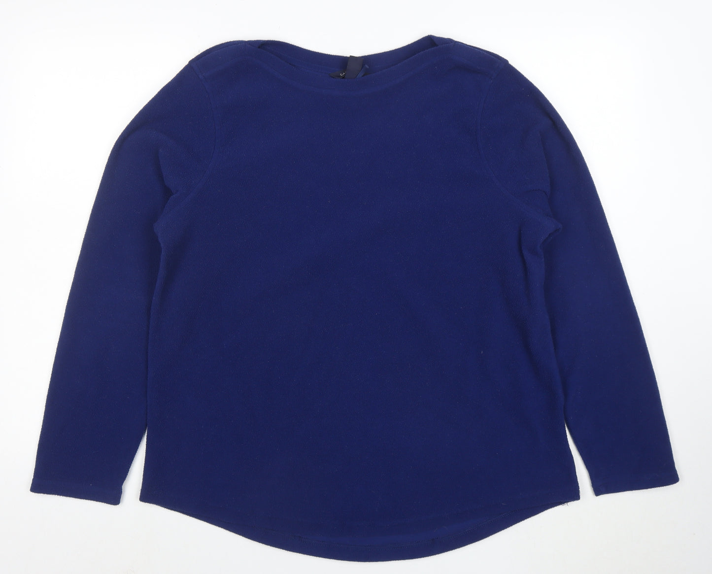 Lands’ End Womens Blue Fleece Pullover Sweatshirt XL