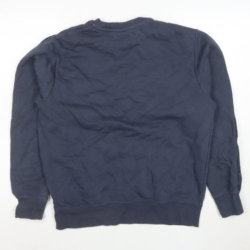 Nike Men’s Blue Crew Neck Logo Pullover Sweatshirt Size M