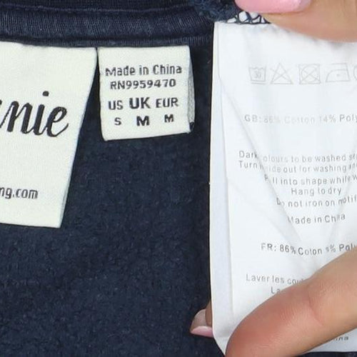 Joanie Women's Navy Blue Graphic Pullover Sweatshirt Size S