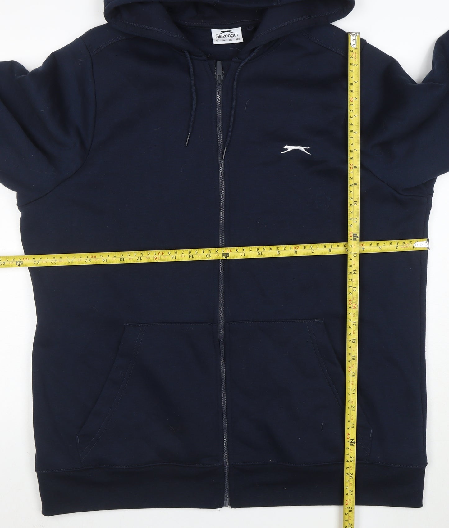 Slazenger Men's Blue Full Zip Hoodie XL Fleece Sweatshirt