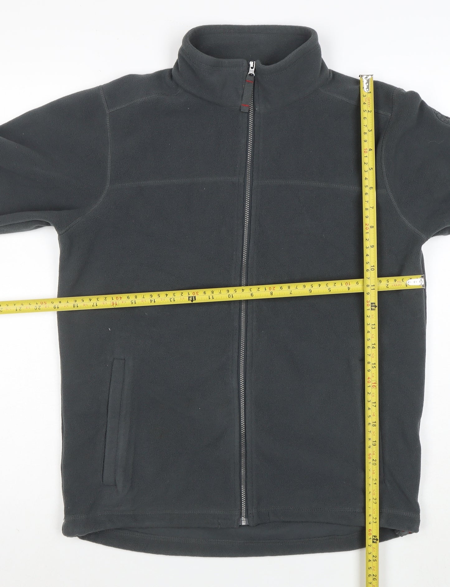 Tog Twenty Four Boys Grey Fleece Jacket 13 Years Full Zip Lightweight Outdoor