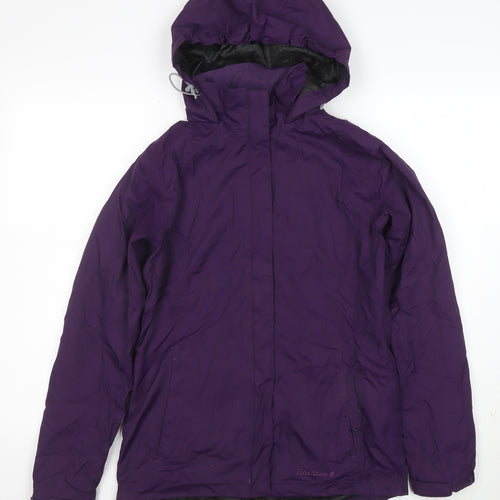Peter Storm Women’s Purple Waterproof Hooded Jacket Size 8