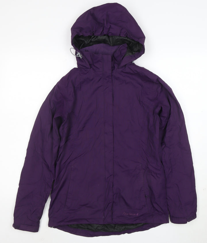 Peter Storm Women’s Purple Waterproof Hooded Jacket Size 8