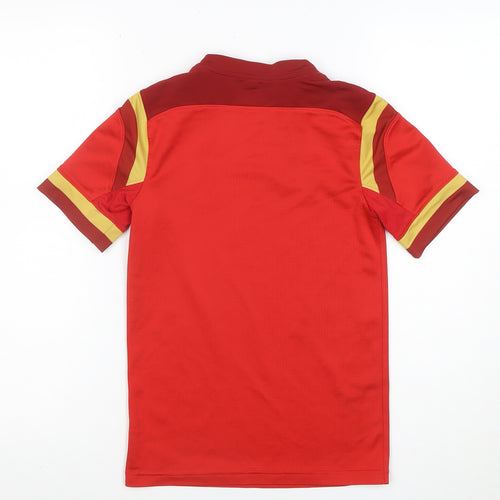 Under Armour Boys Red Rugby World Cup 2015 Wales Jersey XS