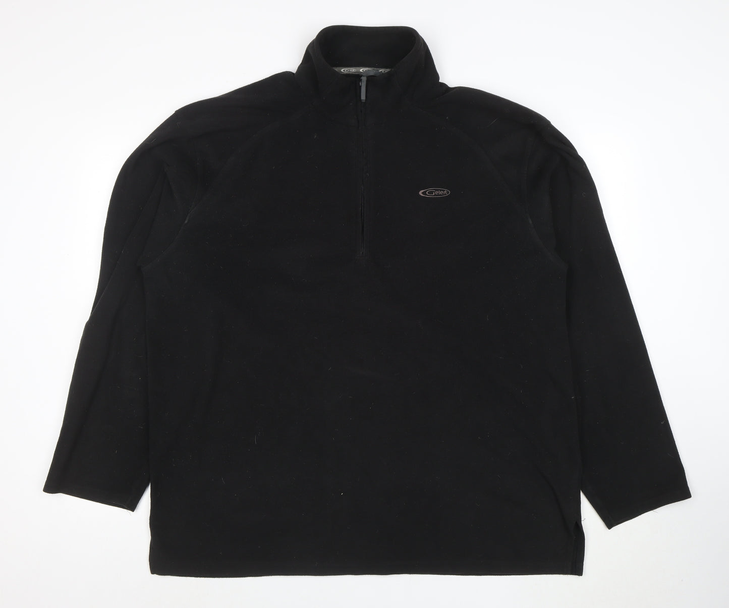 Gelert Men's Black 2XL Fleece 1/2 Zip Pullover Sweatshirt