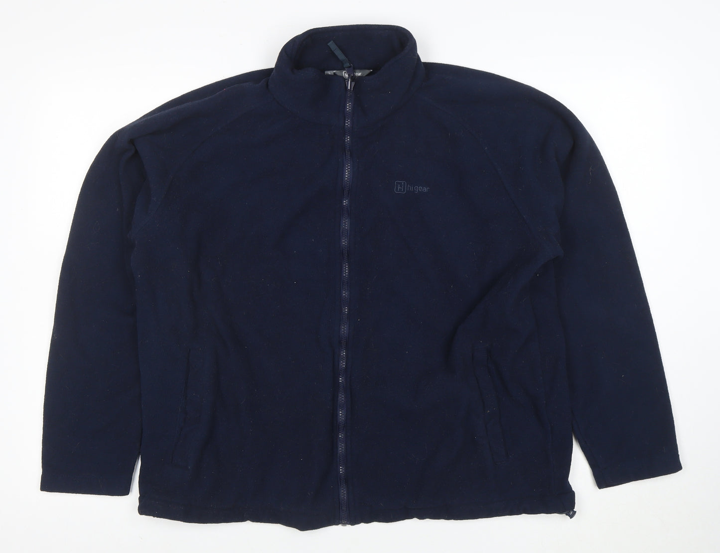 Hi Gear Womens Blue Fleece Full Zip Jacket Size L Outdoor Warm Layer
