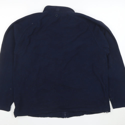 Hi Gear Womens Blue Fleece Full Zip Jacket Size L Outdoor Warm Layer
