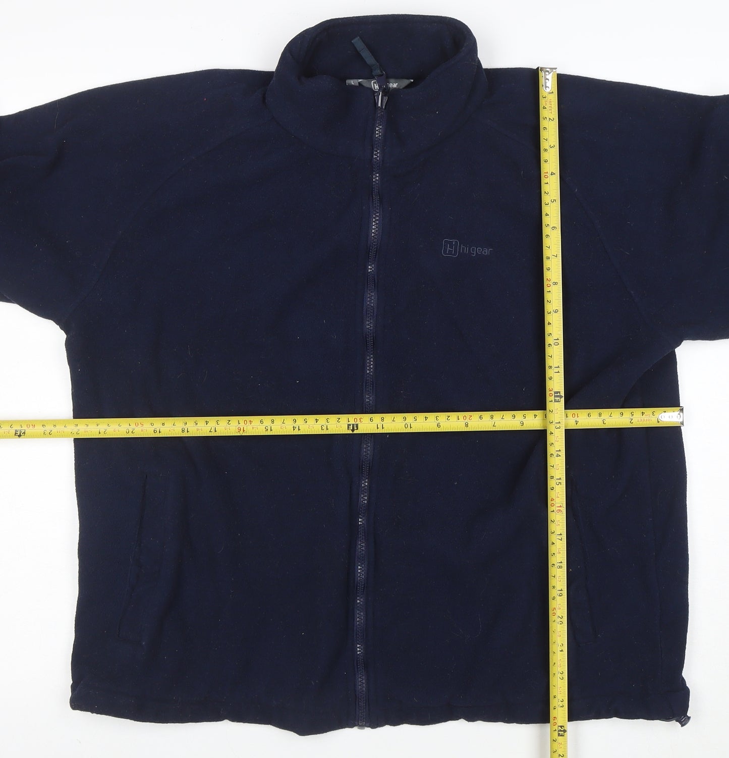 Hi Gear Womens Blue Fleece Full Zip Jacket Size L Outdoor Warm Layer