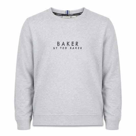 Baker by Ted Baker Boys Grey Logo Sweatshirt 11 Years Cotton Blend