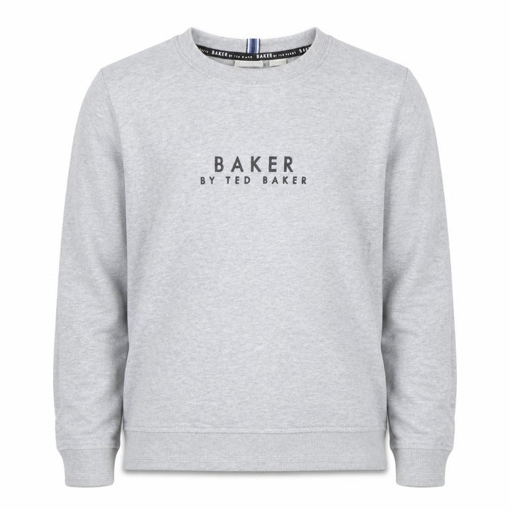 Baker by Ted Baker Boys Grey Logo Sweatshirt 11 Years Cotton Blend