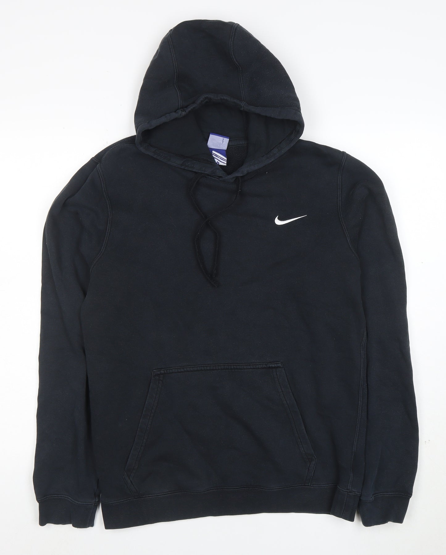 Nike Men's Black Pullover Hoodie Small Fleece Cotton Blend