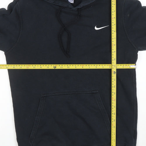 Nike Men's Black Pullover Hoodie Small Fleece Cotton Blend