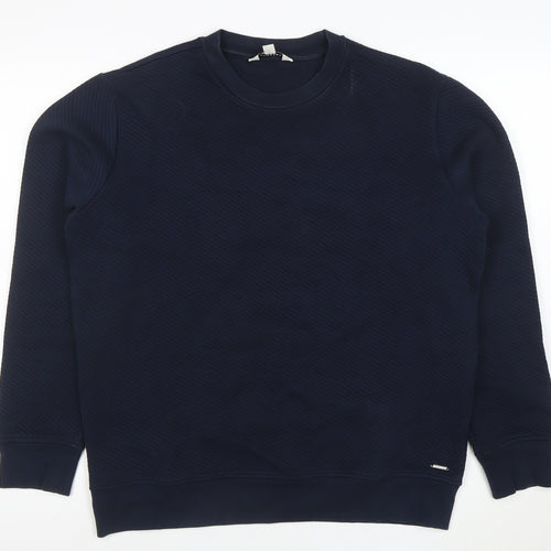 Marks and Spencer Men’s Blue Crew Neck Pullover Sweatshirt M