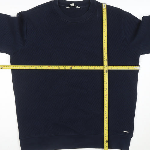 Marks and Spencer Men’s Blue Crew Neck Pullover Sweatshirt M