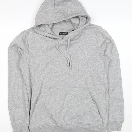 Brave Soul Men’s Grey Pullover Hoodie Size S Regular Fit
