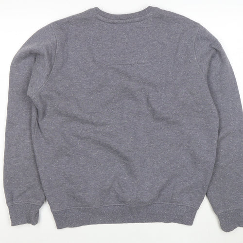 Crew Clothing Company Men's Grey Small Cotton Blend Crew Neck Sweatshirt