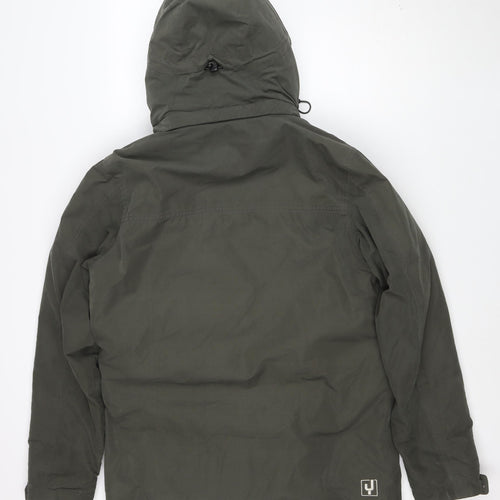 Ayacucho Mens Green S Hooded Waterproof Parka Jacket