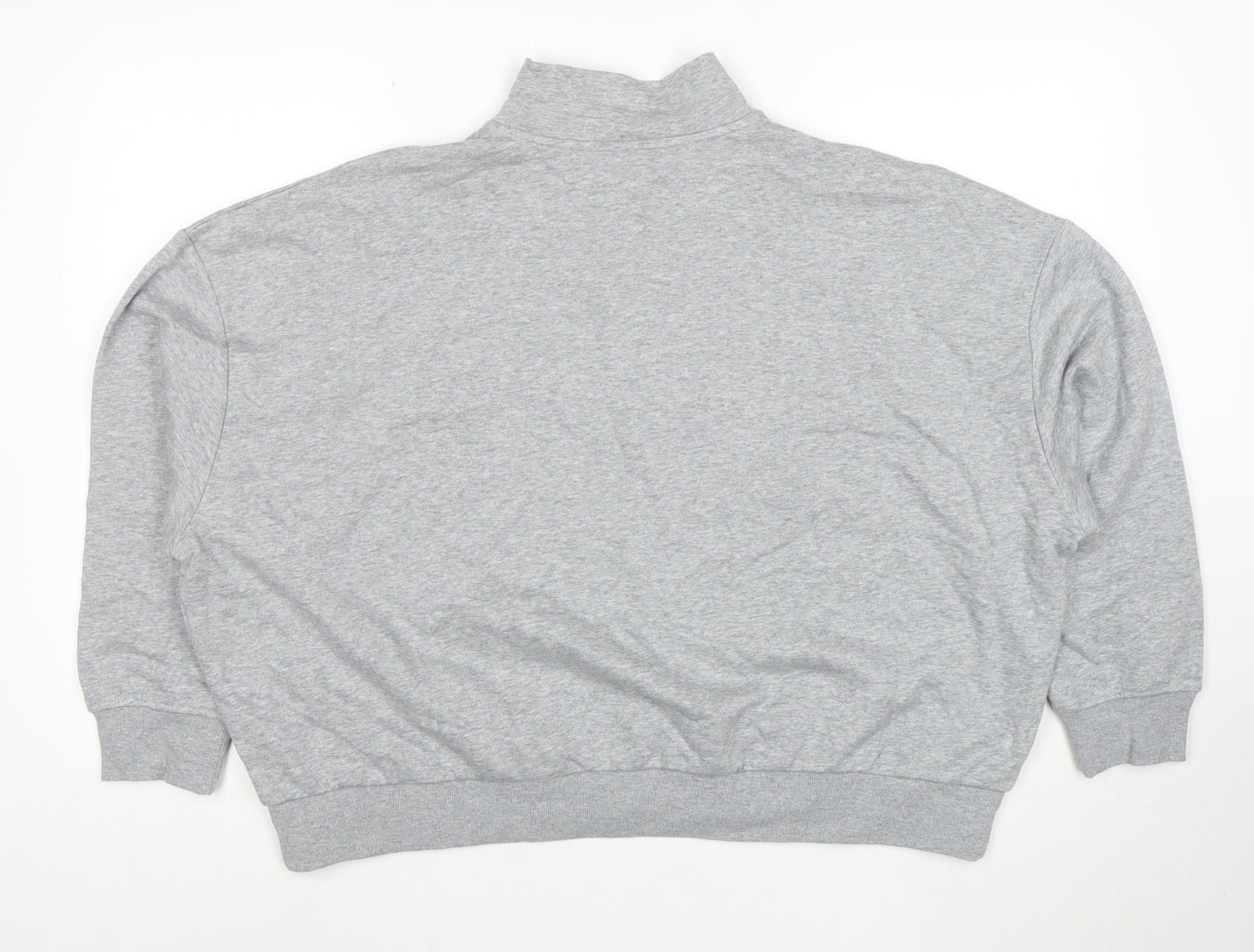 Marks and Spencer Women Grey XL 1/2 Zip Pullover Sweatshirt