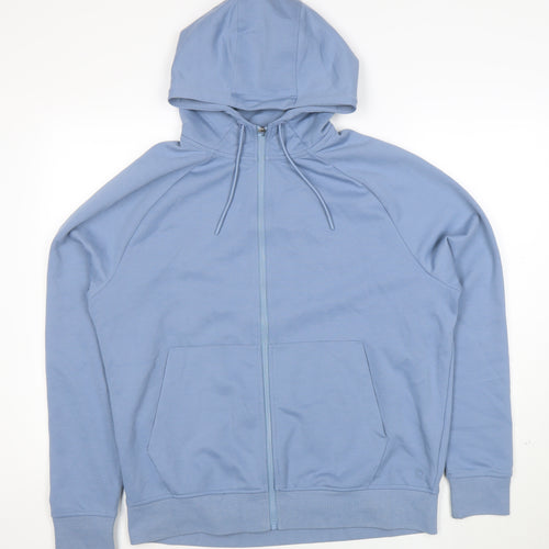 Marks and Spencer Men’s Blue Full Zip Hoodie Size L