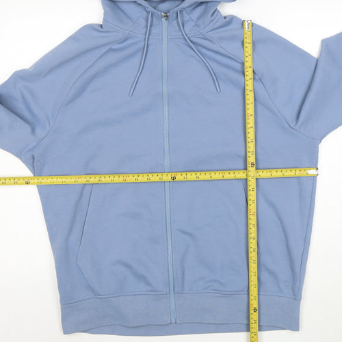 Marks and Spencer Men’s Blue Full Zip Hoodie Size L