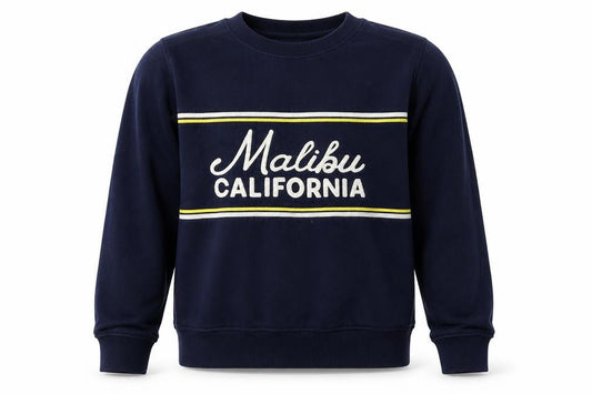 Front view of Marks & Spencer women’s navy malibu california sweatshirt s