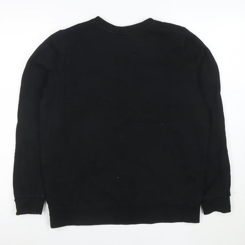 Joanie Boys Black Dinosaur Sweatshirt S Crew Neck Pullover
