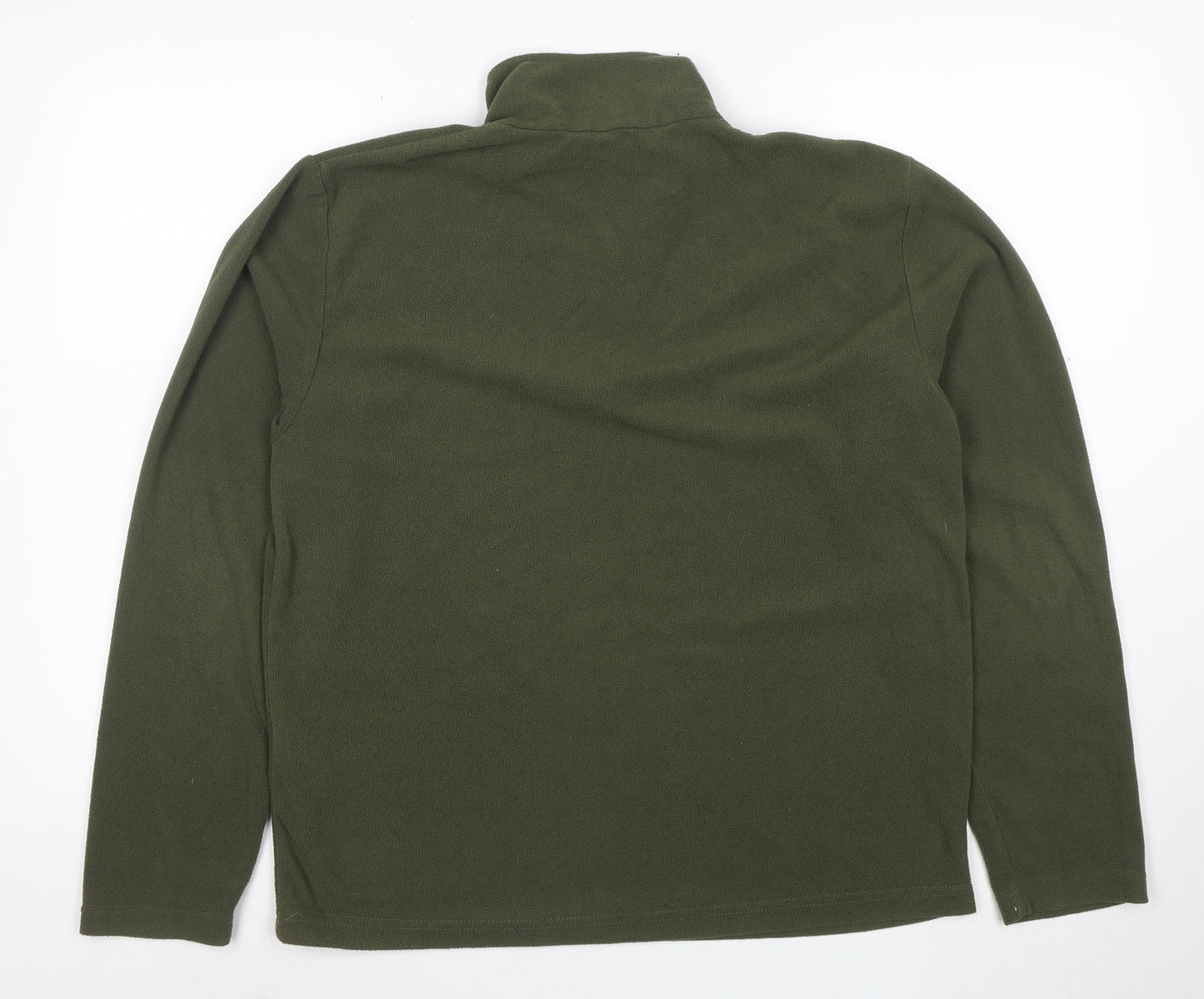 Regatta Mens Green Fleece 1/2 Zip Pullover Sweatshirt Size M