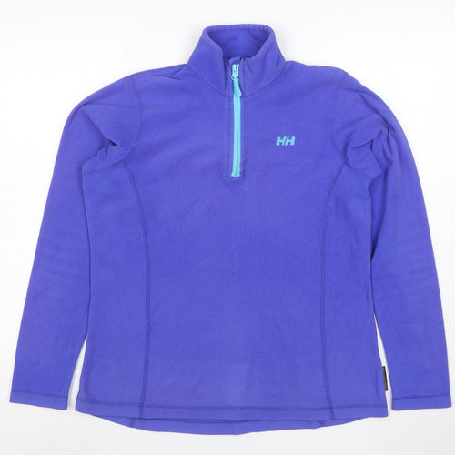 Helly Hansen Women's Purple Fleece 1/2 Zip Pullover Sweatshirt Size L/6