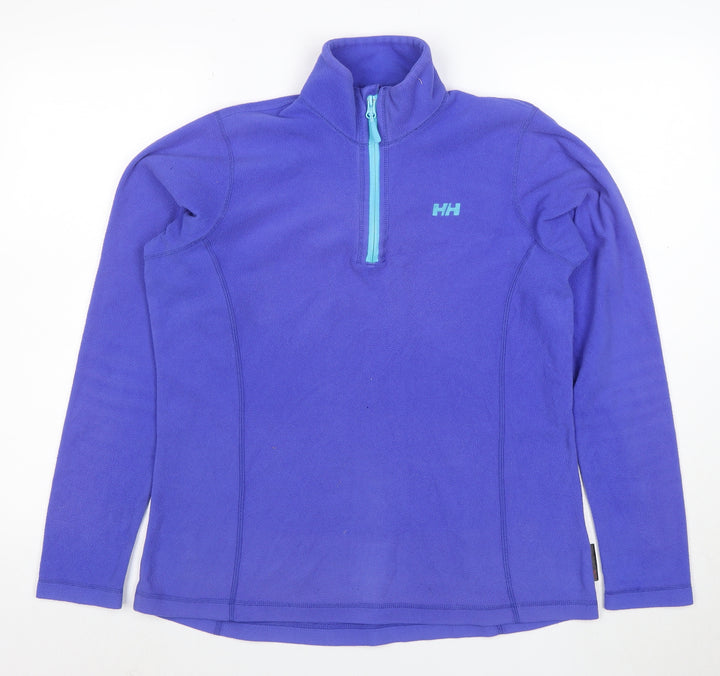 Helly Hansen Women's Purple Fleece 1/2 Zip Pullover Sweatshirt Size L/6