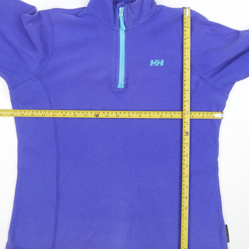 Helly Hansen Women's Purple Fleece 1/2 Zip Pullover Sweatshirt Size L/6