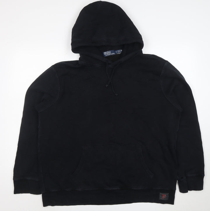 Polo Ralph Lauren Men's Black XL Pullover Hoodie Cotton Fleece