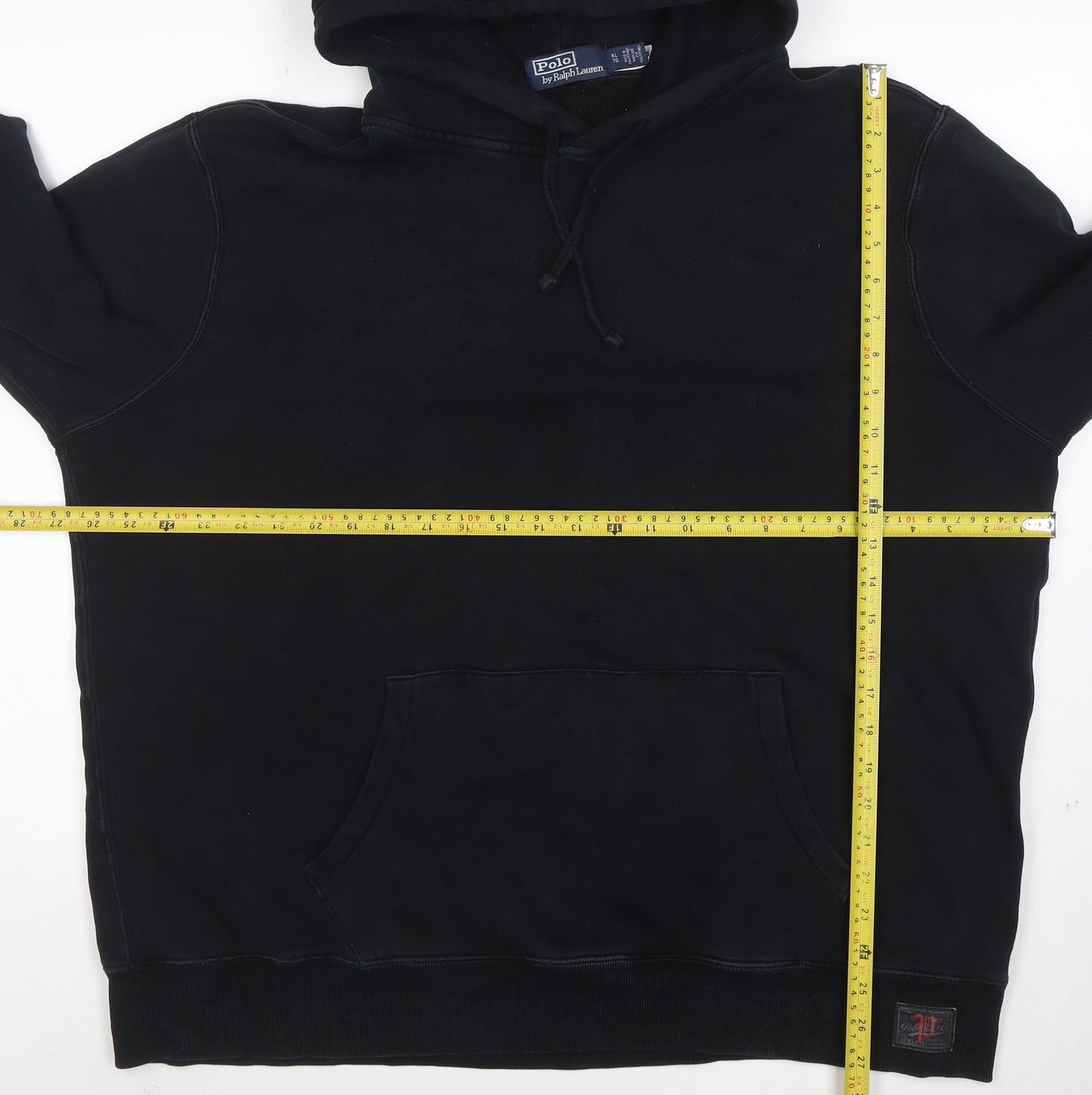Polo Ralph Lauren Men's Black XL Pullover Hoodie Cotton Fleece