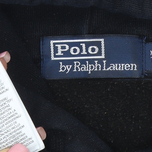 Polo Ralph Lauren Men's Black XL Pullover Hoodie Cotton Fleece