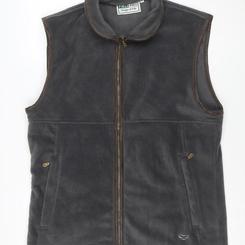 Hoggs of Fife Men's Grey Fleece Waistcoat Bodywarmer M Regular Fit