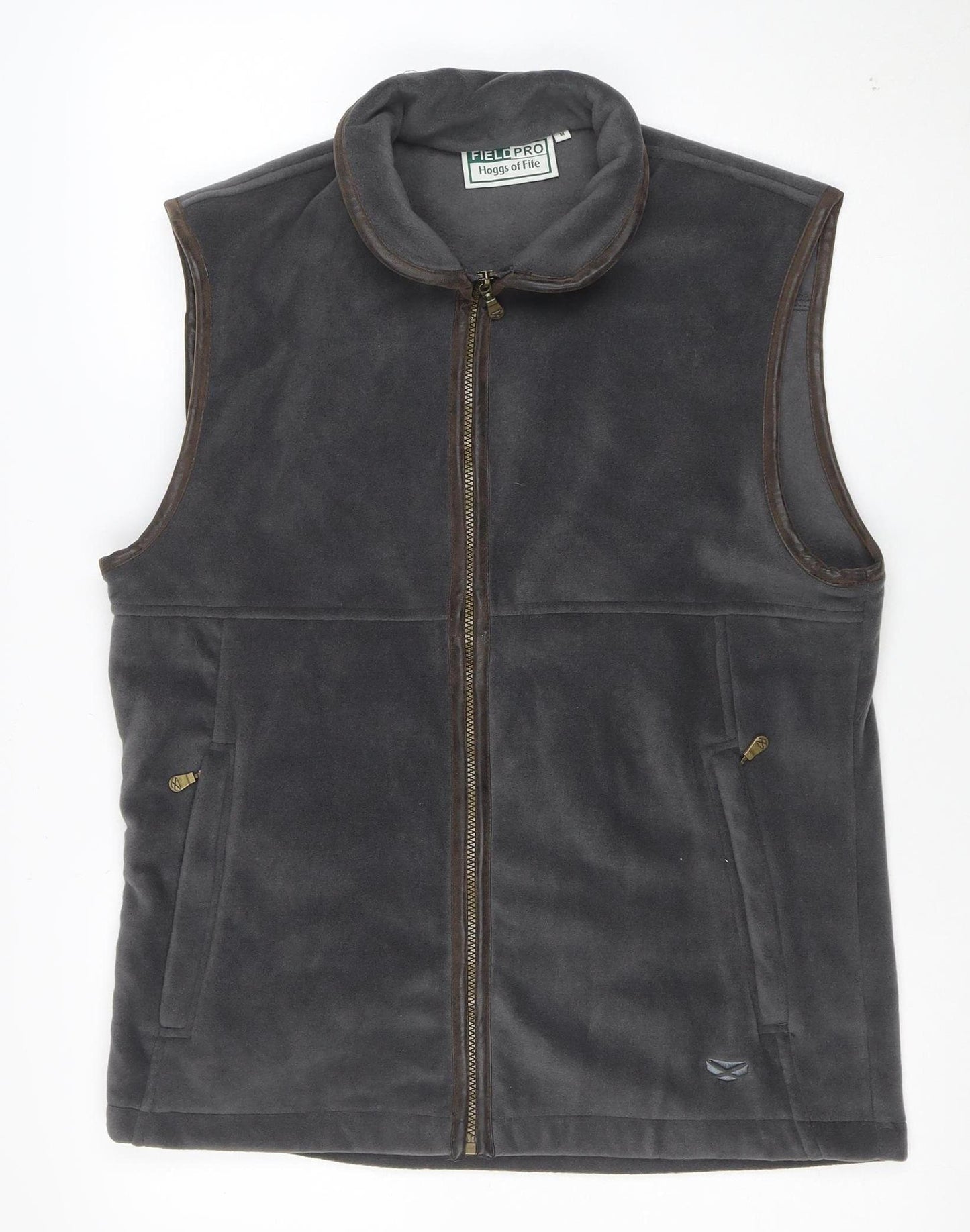 Hoggs of Fife Men's Grey Fleece Waistcoat Bodywarmer M Regular Fit